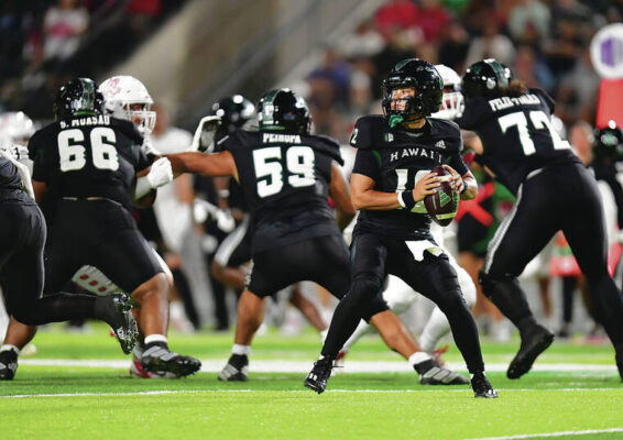 Freshman Micah Alejado passes for 469 yards as Hawaii beats New Mexico, 38-30