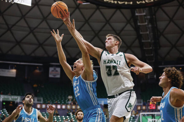 UH men’s basketball holds off D-II HPU